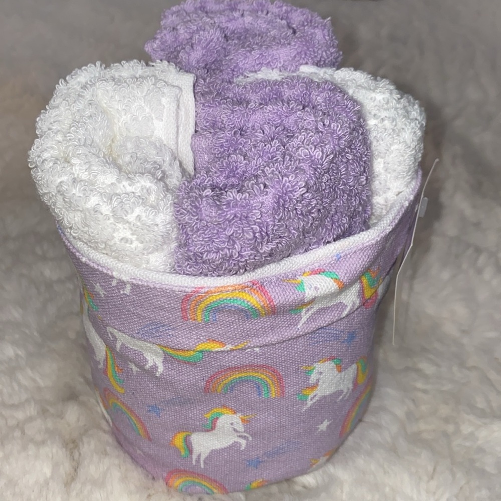 Unicorn Mystic Washcloth Basket